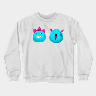 funny cute blobs Crewneck Sweatshirt